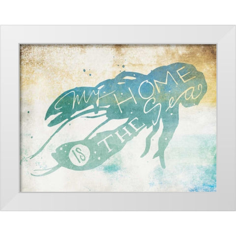 My Home White Modern Wood Framed Art Print by Grey, Jace
