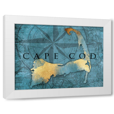 Cape Cod Gold White Modern Wood Framed Art Print by Grey, Jace