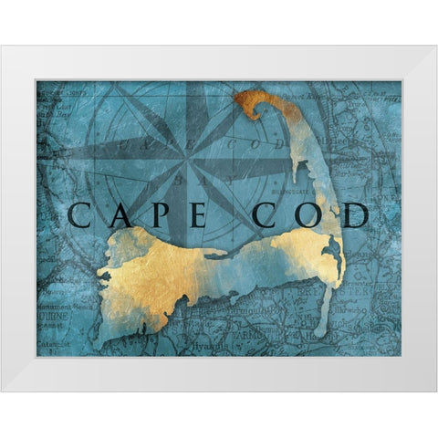 Cape Cod Gold White Modern Wood Framed Art Print by Grey, Jace