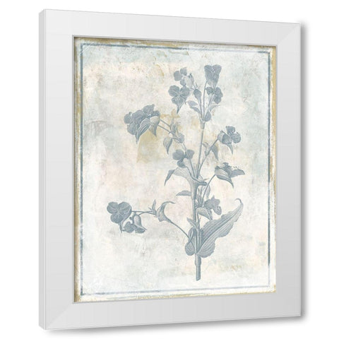 Sky Floral White Modern Wood Framed Art Print by Grey, Jace