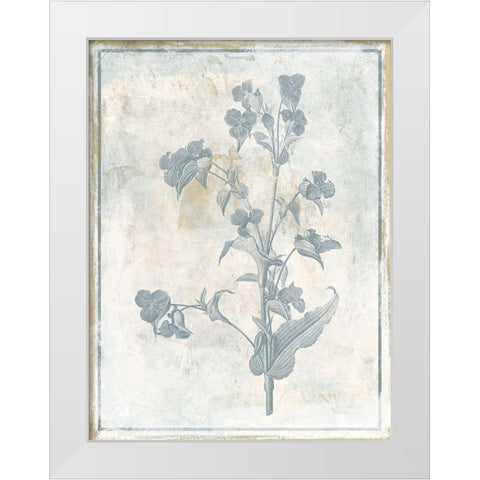 Sky Floral White Modern Wood Framed Art Print by Grey, Jace
