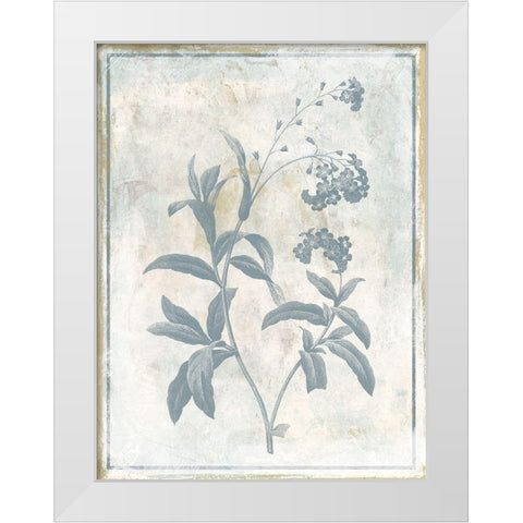 Sky Floral Two White Modern Wood Framed Art Print by Grey, Jace