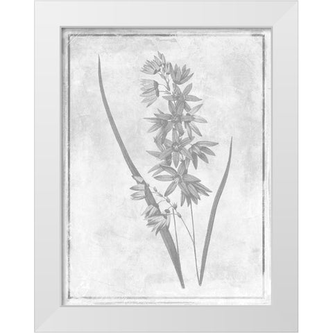 Monochrome Floral Cleaner 3 White Modern Wood Framed Art Print by Grey, Jace
