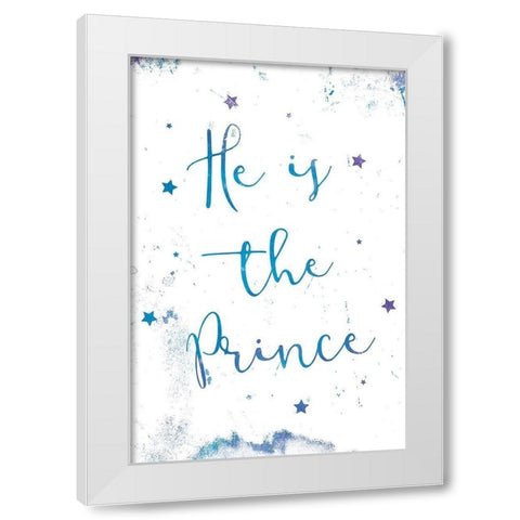 Star Prince White Modern Wood Framed Art Print by Grey, Jace