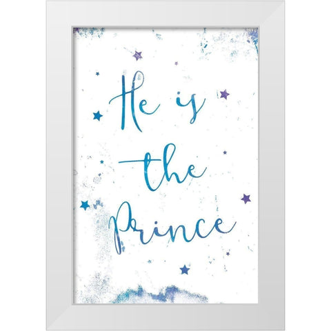 Star Prince White Modern Wood Framed Art Print by Grey, Jace