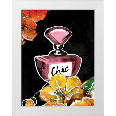 Flower Chic White Modern Wood Framed Art Print by Grey, Jace