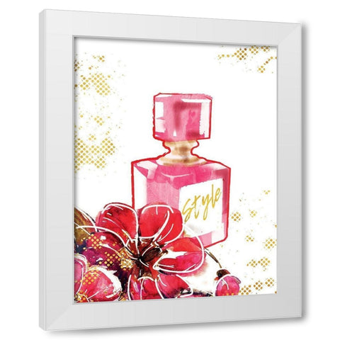 Flower Style Glam White Modern Wood Framed Art Print by Grey, Jace