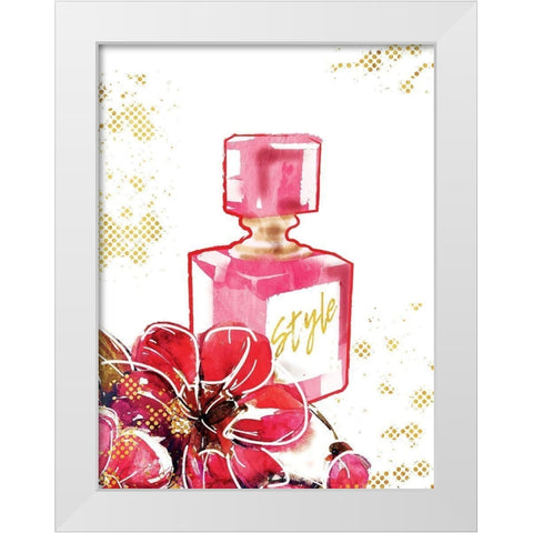 Flower Style Glam White Modern Wood Framed Art Print by Grey, Jace
