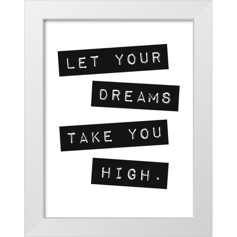 High White Modern Wood Framed Art Print by Grey, Jace