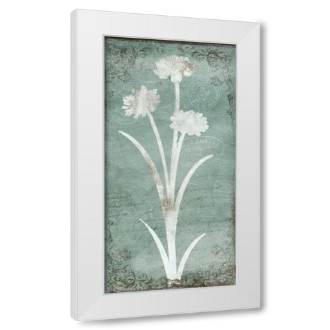 Postal Floral Silo White Modern Wood Framed Art Print by Grey, Jace