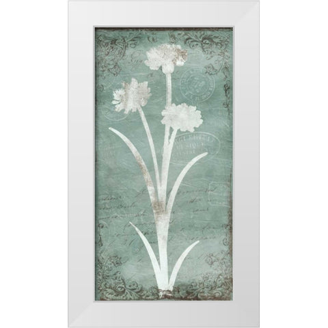 Postal Floral Silo White Modern Wood Framed Art Print by Grey, Jace