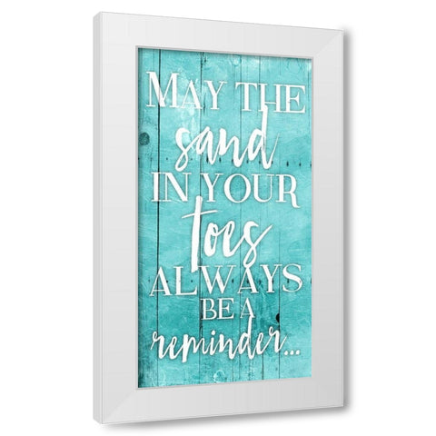 Toes White Modern Wood Framed Art Print by Grey, Jace