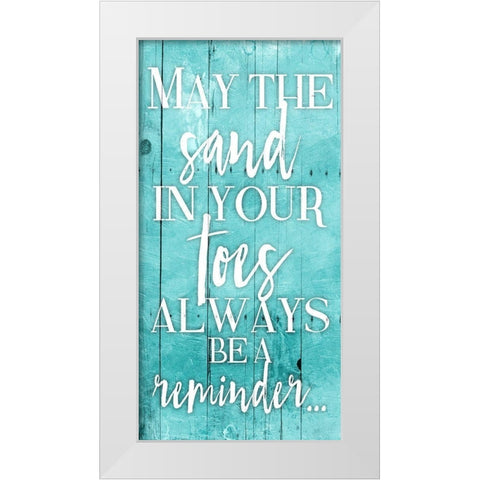 Toes White Modern Wood Framed Art Print by Grey, Jace