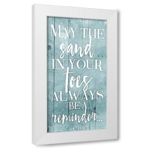 Toes Toned Down White Modern Wood Framed Art Print by Grey, Jace
