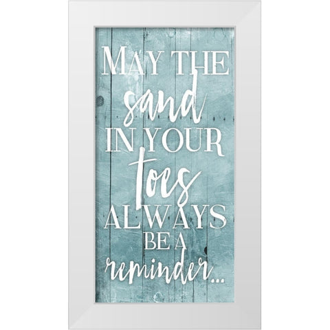 Toes Toned Down White Modern Wood Framed Art Print by Grey, Jace