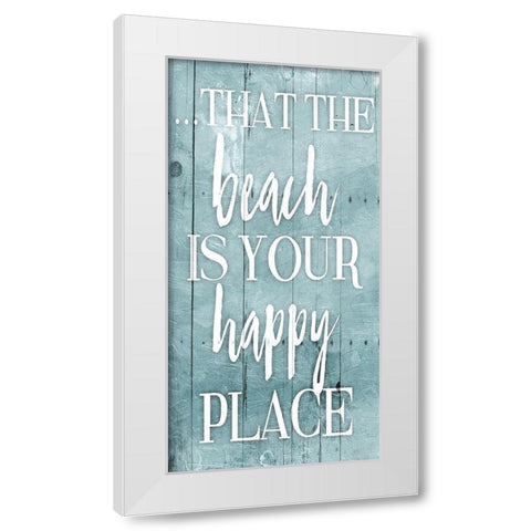 Happy Toned Down White Modern Wood Framed Art Print by Grey, Jace
