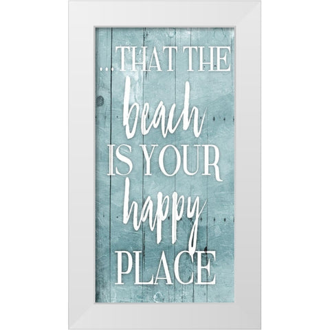 Happy Toned Down White Modern Wood Framed Art Print by Grey, Jace