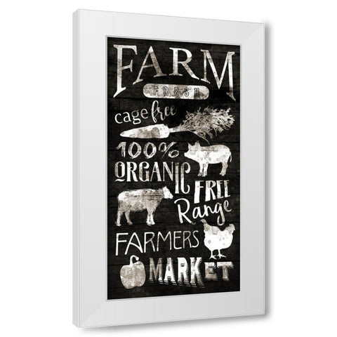 Farm Fresh White Modern Wood Framed Art Print by Grey, Jace