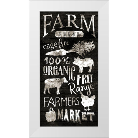 Farm Fresh White Modern Wood Framed Art Print by Grey, Jace
