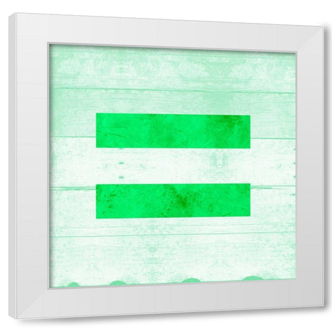 SHIFT KEY = White Modern Wood Framed Art Print by Grey, Jace