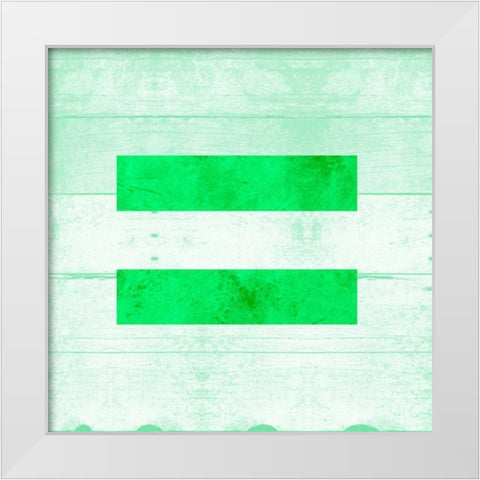 SHIFT KEY = White Modern Wood Framed Art Print by Grey, Jace