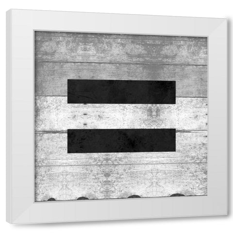 SHIFT KEY = White Modern Wood Framed Art Print by Grey, Jace