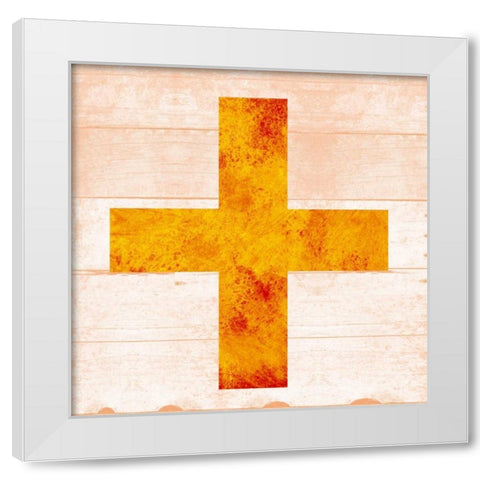 SHIFT KEY + White Modern Wood Framed Art Print by Grey, Jace