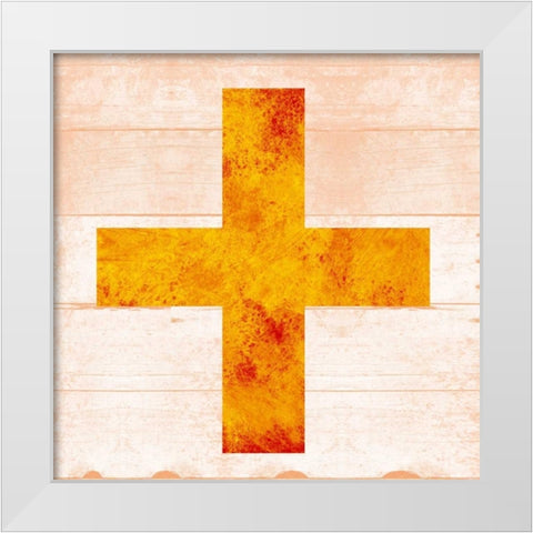 SHIFT KEY + White Modern Wood Framed Art Print by Grey, Jace