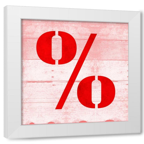 SHIFT KEY % White Modern Wood Framed Art Print by Grey, Jace