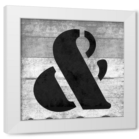 SHIFT KEYand White Modern Wood Framed Art Print by Grey, Jace