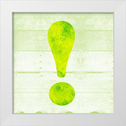 SHIFT KEY ! White Modern Wood Framed Art Print by Grey, Jace