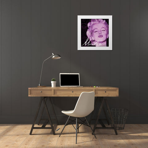 Marilyn 1 White Modern Wood Framed Art Print by Grey, Jace