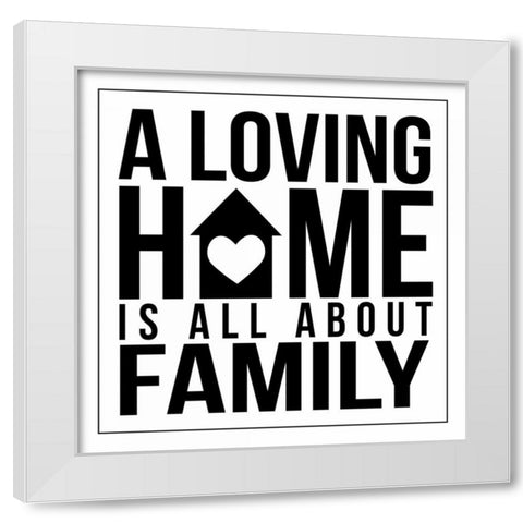 Home 3 White Modern Wood Framed Art Print by Grey, Jace