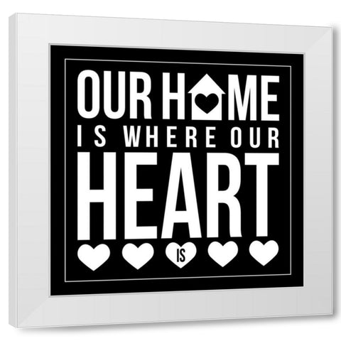 Home 2 White Modern Wood Framed Art Print by Grey, Jace