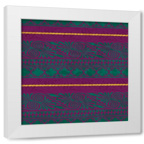 Pattern White Modern Wood Framed Art Print by Grey, Jace