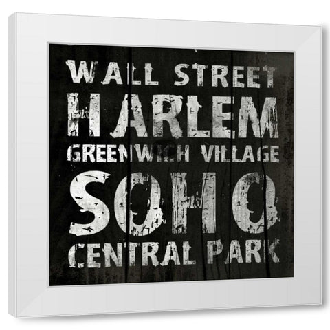NEW YORK2 White Modern Wood Framed Art Print by Grey, Jace