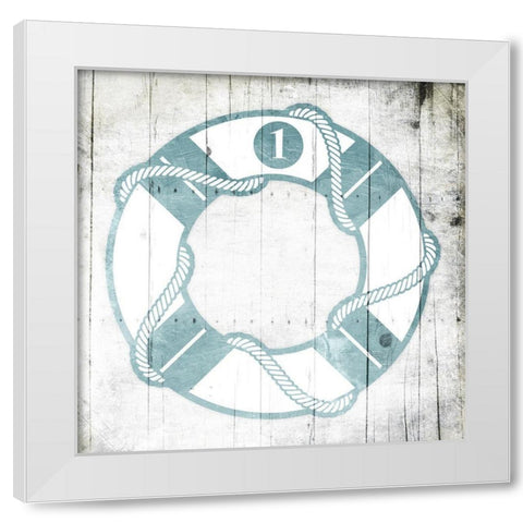 Number One Lifesaver Toned Down White Modern Wood Framed Art Print by Grey, Jace
