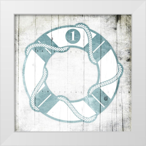 Number One Lifesaver Toned Down White Modern Wood Framed Art Print by Grey, Jace