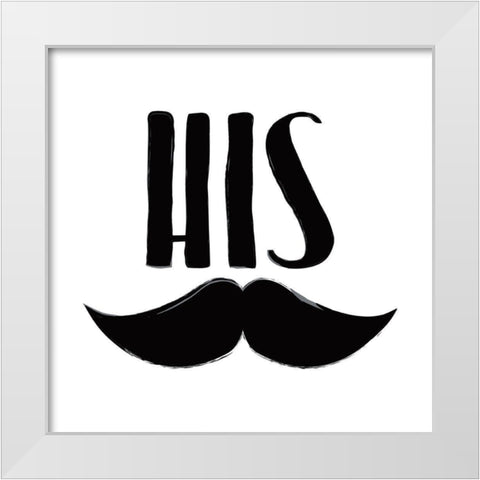His Stash White Modern Wood Framed Art Print by Grey, Jace