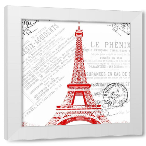 Paris 2 White Modern Wood Framed Art Print by Grey, Jace