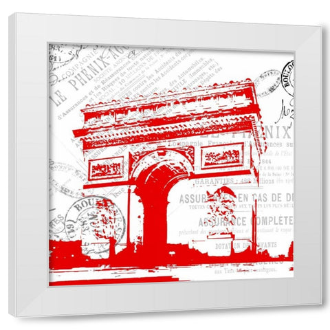 Paris 5 White Modern Wood Framed Art Print by Grey, Jace