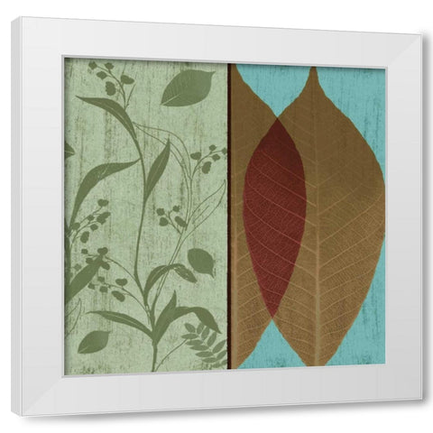Spice Floral Pattern 2 White Modern Wood Framed Art Print by Grey, Jace
