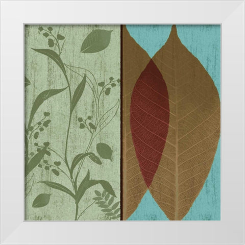 Spice Floral Pattern 2 White Modern Wood Framed Art Print by Grey, Jace