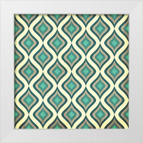 Pattern 1 White Modern Wood Framed Art Print by Grey, Jace