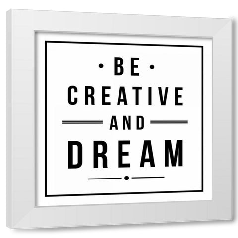 And Dream White Modern Wood Framed Art Print by Grey, Jace