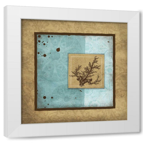 Relax Bordered White Modern Wood Framed Art Print by Grey, Jace