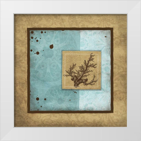 Relax Bordered White Modern Wood Framed Art Print by Grey, Jace