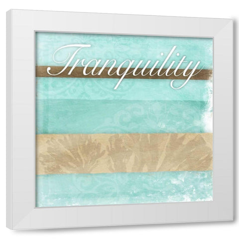 Tranquility White Modern Wood Framed Art Print by Grey, Jace