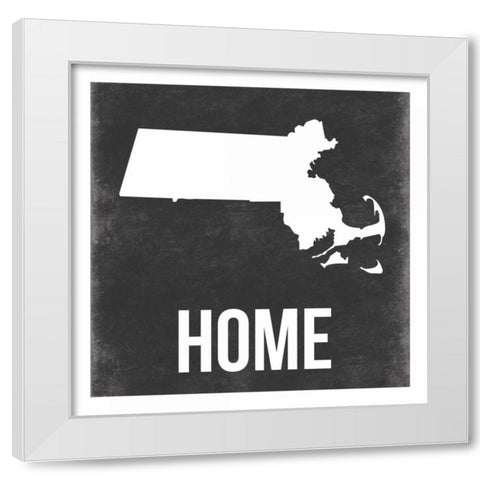 Mass White Modern Wood Framed Art Print by Grey, Jace