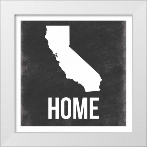 Cali White Modern Wood Framed Art Print by Grey, Jace